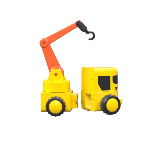 משאיות עבודה מגנטיות מודולאריות – 52 חלקים Magnetix Trucks