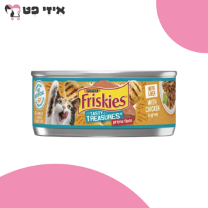 שימור פריסקיז נתחי עוף וכבד ברוטב 156 גרם Friskies