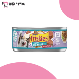 שימור פריסקיז נתחי הודו וכבד ברוטב 156 גרם Friskies