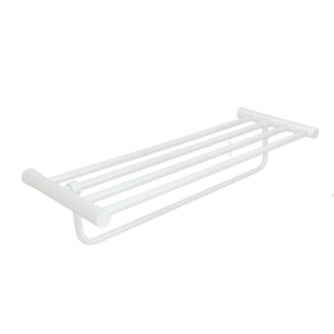מדף מגבות 60 ס״מ לאמבטיה STYLO-4788-WH לבן מט 