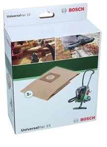 סט 5 שקיות לשואב אבק חשמלי יבש/רטוב BOSCH UNIVERSAL VAC15