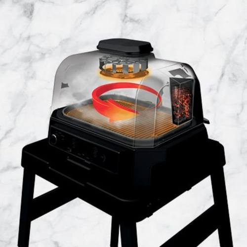 גריל נינג'ה מוגן חיצוני+ מעשנה WOODFIRE PRO XL OG853 - שריג