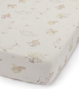 סדין מעוצב לעגלת תינוק 100% כותנה רכה ונעימה - מסיבת תה