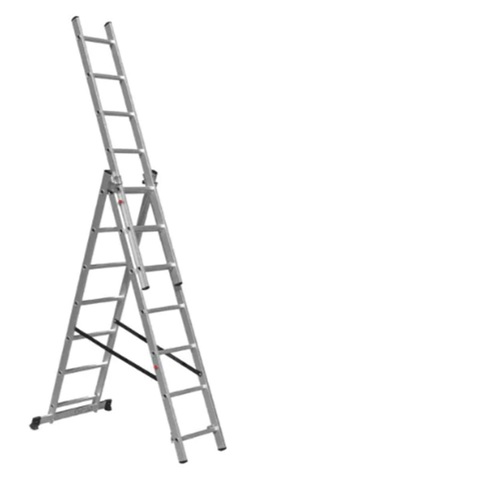 סולם אלומיניום ג' מפרקי  3X12