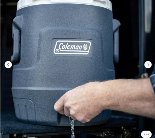 קולר מיכל מים קשיח לשתיה 15 ליטר עם ברז שתיה COLEMAN 15L KEG