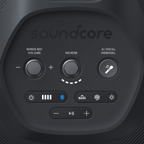 בידורית אלחוטית ניידת 200W עם זוג מיקרופונים Anker Soundcore Rave 3S