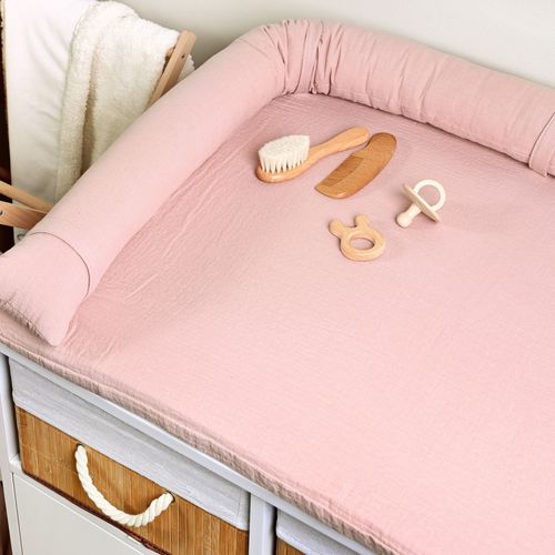 משטח החתלה ג’קארד צבע ורוד Laura