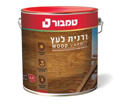ורנית לעץ ממס 4.5 ליטר