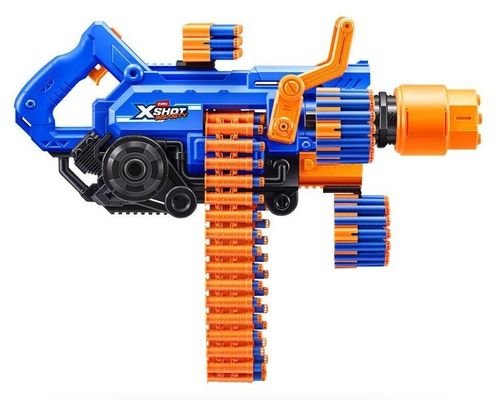 רובה משחק בלסטר Insanity Smoking Barrel עם אפקט עשן ותאורה ו-72 חיצים