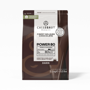 שוקולד בלגי מריר 80% - 2.5 ק"ג - CALLEBAUT