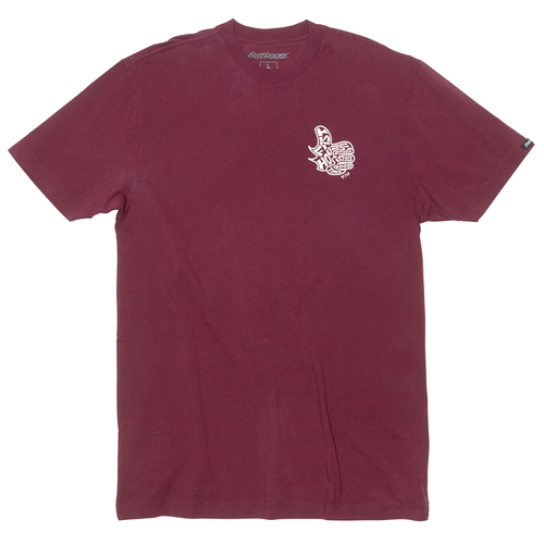 חולצת פאסטהאוס בורדו - FASTHOUSE SATISFACTION SS T-SHIRT