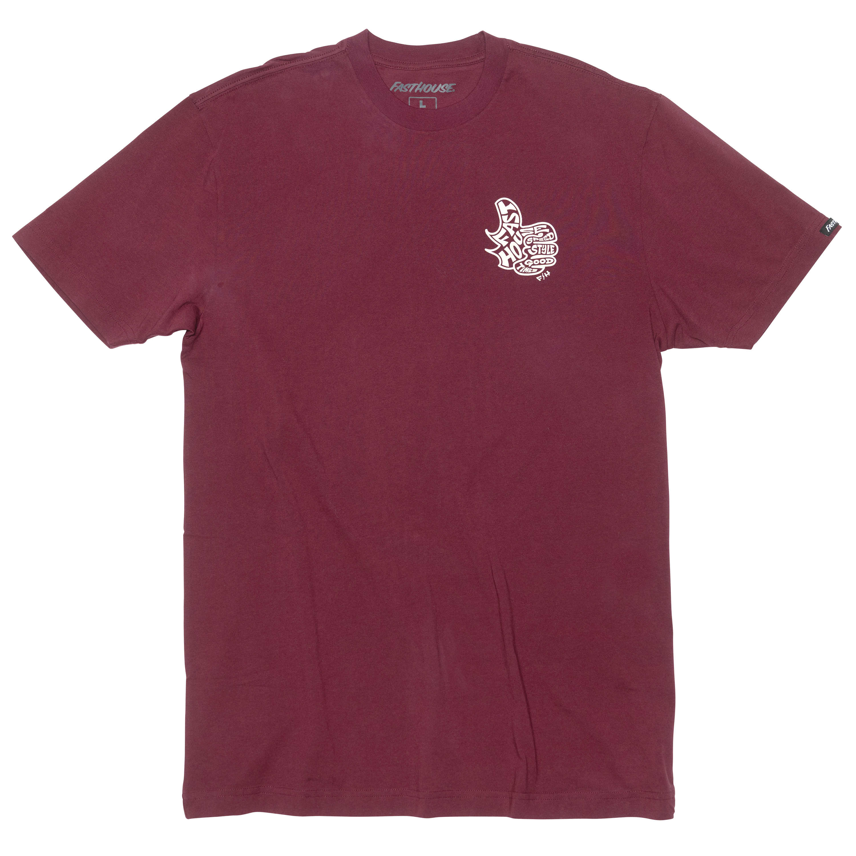 חולצת פאסטהאוס בורדו - FASTHOUSE SATISFACTION SS T-SHIRT