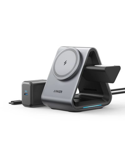anker 737 MagGo 3-in-1 Wireless Charging Station + USB-C Cable