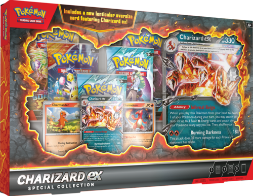  קלפי פוקימון צ’אריזרד | Pokémon TCG Charizard ex Special Collection 