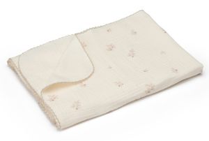 שמיכת תינוק לעונת הקיץ 100% כותנה טטרא 100x75 ס"מ - עלים