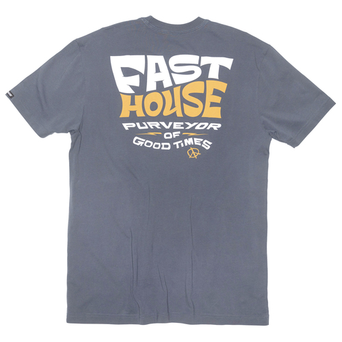 חולצת פאסטהאוס אפור כהה - FASTHOUSE UTOPIA SS T-SHIRT