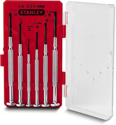סט מברגי שעון ממתכת – 6 יחידות STANLEY דגם 166039