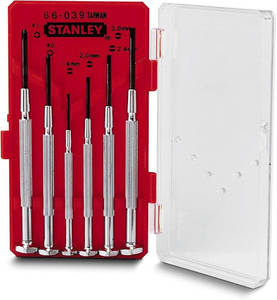 סט מברגי שעון ממתכת – 6 יחידות STANLEY דגם 166039