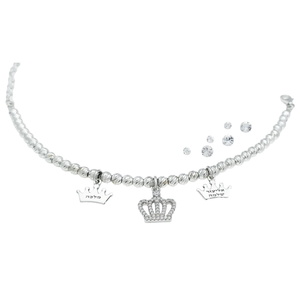 צמיד כתרים כולל חריטת שם BL jewelry