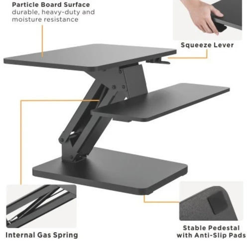 עמדת עבודה מתכווננת עמידה ישיבה Lumi DWS25-T01