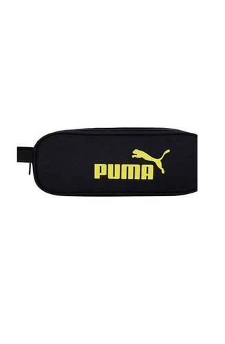 קלמר 2 תאים PUMA שחור עם כיתוב צהוב