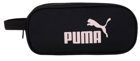 קלמר 2 תאים PUMA שחור עם כיתוב ורוד