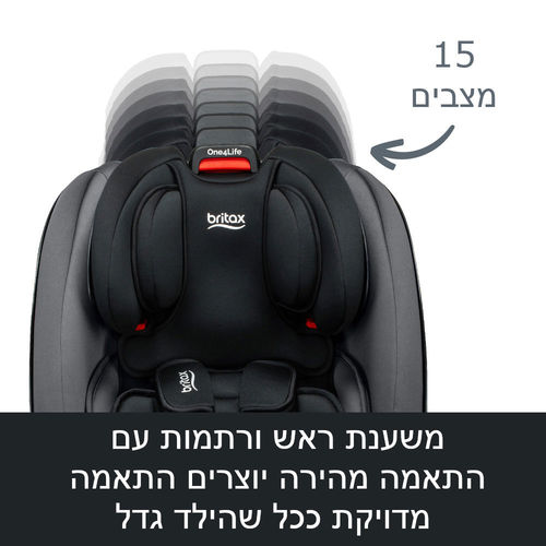 מושב בטיחות One4Life SafeWash BRITAX וואן 4 לייף ברייטקס ONYX STONE