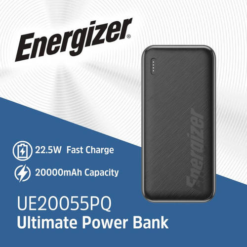 מטען נייד 20,0000mA אנרג'ייזר UE20055PQ פאוור בנק 22.5W