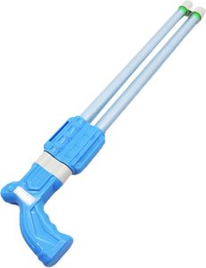 רובה מים קנה כפול מזרק עוצמתי באורך 41 ס"מ (לבן או כחול)