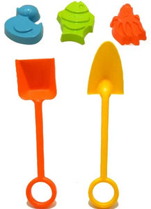 סט 5 כלי משחק בחול (מגוון צבעים)