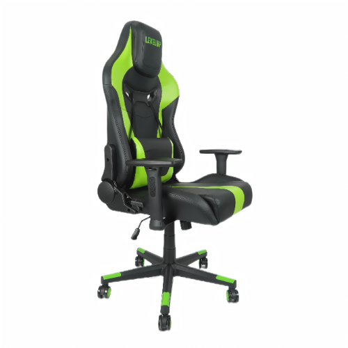 כיסא גיימינג בצבע ירוק 7062 LEVEL UP קפיץ קפוץ