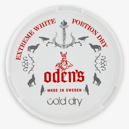 טבק לעיסה SNUS ODEN'S קולד אקסטרים שקיקים לבנים יבשים