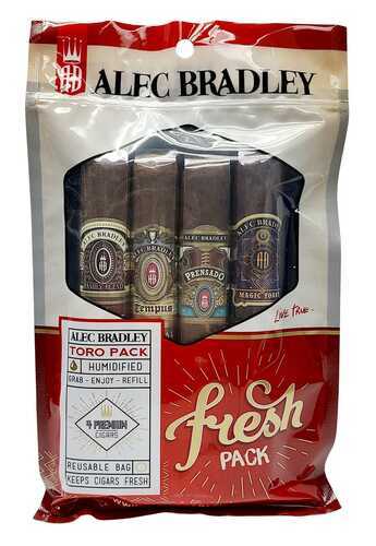 סמפלר Alec Bradley Toro Pack – מארז טרי של 4 סיגרים פרימיום