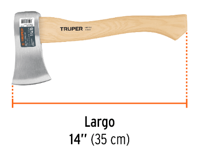 גרזן 600 גרם עם ידית עץ TRUPER – דגם 11376