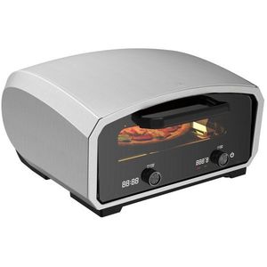 טאבון פיצה חשמלי מנירוסטה 430°C עם אבן שמוט מסתובבת – אלקטרו חנן EL-430