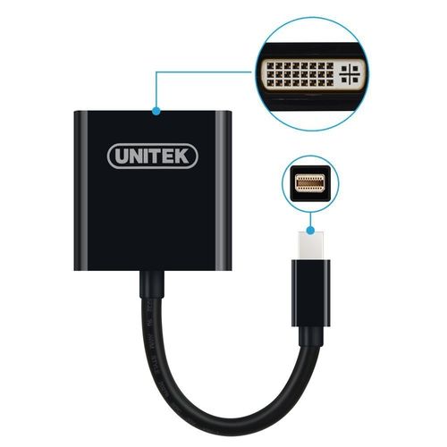 מתאם  Unitek Mini DisplayPort To DVI Converter
