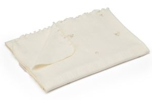 שמיכת קיץ פוינטל 100% כותנה טטרא 100x70 ס"מ - זית אבן