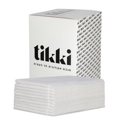 מארז 50 מגבות ראש למספרה חד פעמיות מתכלות  Tikki