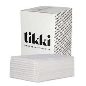 מארז 50 מגבות ראש למספרה חד פעמיות מתכלות  Tikki
