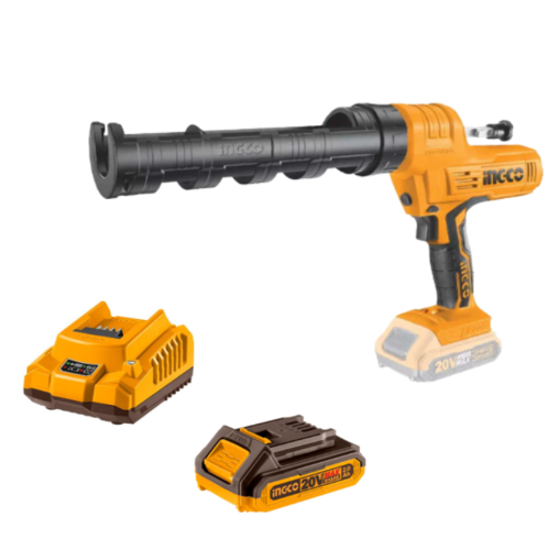 אקדח סיליקון נטען 20V + סוללה 2AH + מטען 