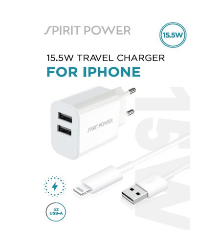 מטען בית אייפון SPIRIT A3 XUSB2