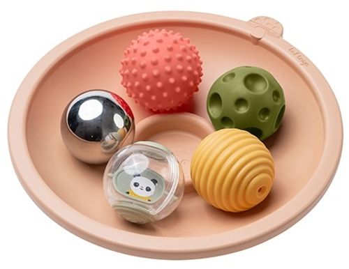 קערת התפתחות 3 ב-1 עם 5 כדורי תחושות לזמן בטן מהנה ומפתח