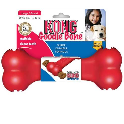 קונג עצם צעצוע לכלב מגומי עמיד - KONG Goodie Bone 