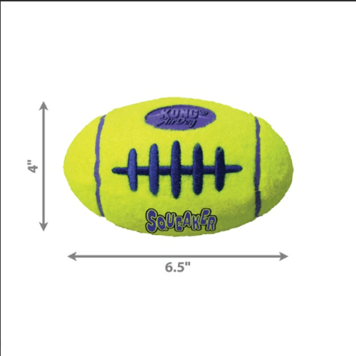 קונג צעצוע פוטבול מצפצף לכלב - KONG AirDog Squeaker Football 