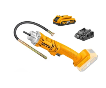 ויברטור לבטון נטען 20V+ סוללה 2.0AH+ מטען