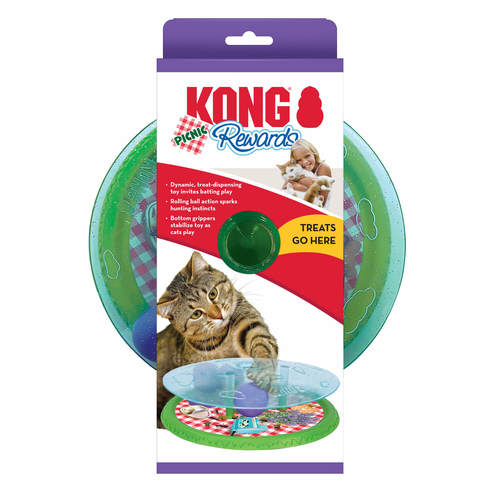 קונג משחק פאזל עם חטיפים לחתול - KONG Rewards Picnic 