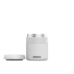קופסת אוכל תרמית 600 מ"ל Bora - לבן גיר Chalk White