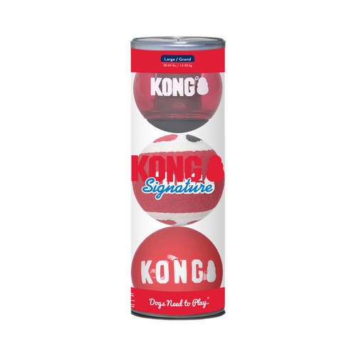 קונג צעצוע לכלב סיגנצ’ור 3 כדורים - KONG Signature 3 Ball Toy
