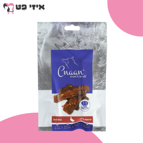 חטיף כנען פרוסות ברווז לכלב 100 גרם Cnaan