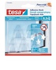 5קולבי הדבקה שקופים על זכוכית מבית TESA